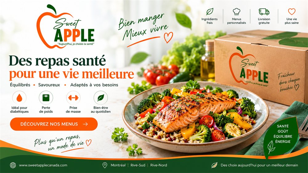 Sweet Apple — Des repas santé pour une vie meilleure